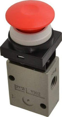 SMC PNEUMATICS - 1.00 CV Rate, 1/4" NPT Inlet Mechanical Valve - 2 Way, 2 Ports - Americas Industrial Supply