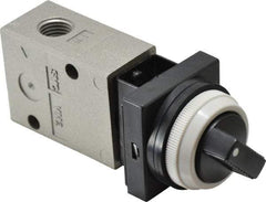 SMC PNEUMATICS - 1.00 CV Rate, 1/4" NPT Inlet Mechanical Valve - 2 Way, 2 Ports - Americas Industrial Supply