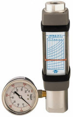 Hedland - 3/4" NPTF Port Flowmeter with Gage Installed - 600 Max psi, 50 SCFM, Anodized Aluminum - Americas Industrial Supply