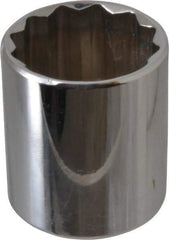 Proto - 3/8" Drive, Standard Hand Socket - 12 Points, 1-5/16" OAL, Chrome Vanadium, Chrome Finish - Americas Industrial Supply