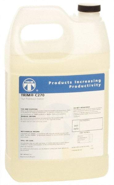 Master Fluid Solutions - Trim C270, 1 Gal Bottle Cutting & Grinding Fluid - Synthetic, For Drilling, Reaming, Tapping - Americas Industrial Supply