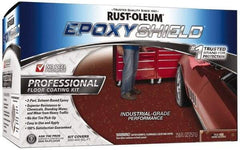 Rust-Oleum - 2 Gal (2) One Gallon Cans Gloss Tile Red 2 Part Epoxy Floor Coating - <250 g/L VOC Content - Americas Industrial Supply