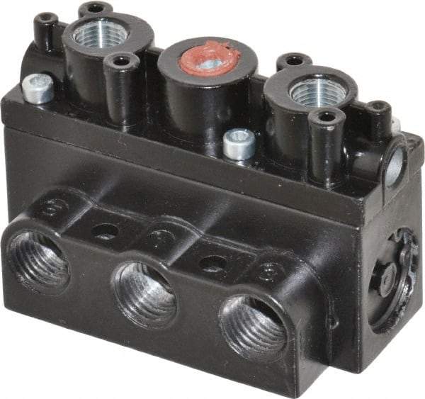 ARO/Ingersoll-Rand - 1/4" Inlet x 1/4" Outlet, Pilot Actuator, Pilot Return, 2 Position, Body Ported Solenoid Air Valve - 54 CFM, 1.5 CV, 4 Way, 150 psi, 2-15/16" Long x 1-15/16" Wide x 1-15/16" High, 0 to 180°F - Americas Industrial Supply