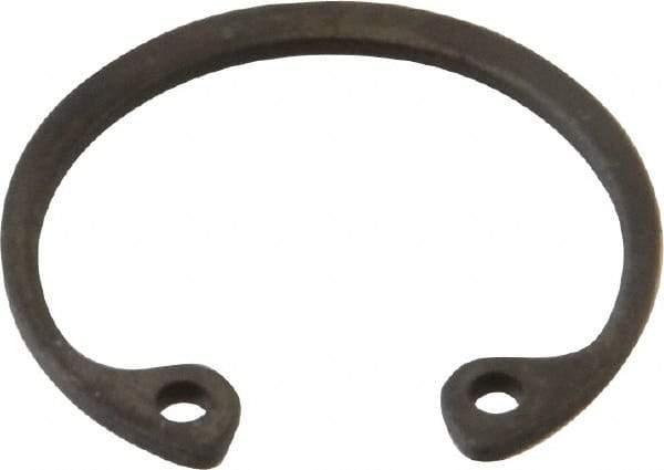 Value Collection - 13/16" Nominal, 0.042" Thick, Phosphate Finish, Spring Steel Snap Internal Retaining Ring - 0.046" Groove Width, 0.025" Groove Depth, 0.862" Groove Diam - Americas Industrial Supply