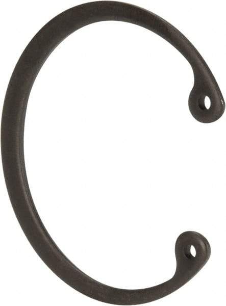 Value Collection - 1-5/8" Nominal, 0.062" Thick, Phosphate Finish, Spring Steel Snap Internal Retaining Ring - 0.068" Groove Width, 0.05" Groove Depth, 1.725" Groove Diam - Americas Industrial Supply