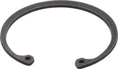 Value Collection - 2-1/16" Nominal, 0.078" Thick, Phosphate Finish, Spring Steel Snap Internal Retaining Ring - 0.086" Groove Width, 0.062" Groove Depth, 2.186" Groove Diam - Americas Industrial Supply
