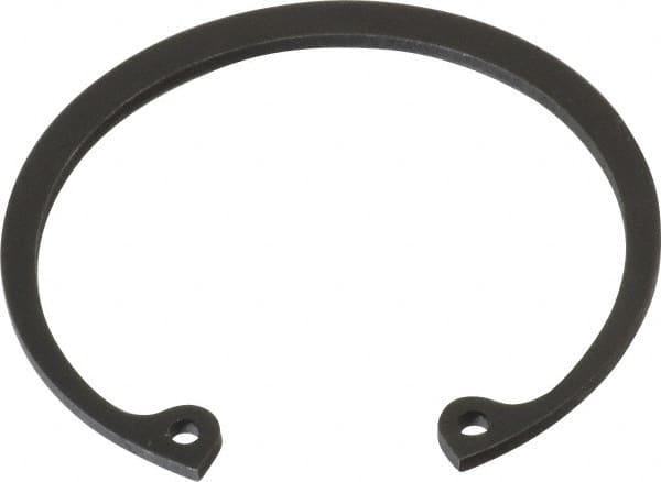 Value Collection - 2-1/8" Nominal, 0.078" Thick, Phosphate Finish, Spring Steel Snap Internal Retaining Ring - 0.086" Groove Width, 0.063" Groove Depth, 2.251" Groove Diam - Americas Industrial Supply
