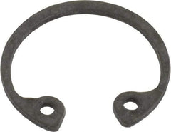 Value Collection - 9/16" Nominal, 0.035" Thick, Phosphate Finish, Spring Steel Snap Internal Retaining Ring - 0.039" Groove Width, 0.017" Groove Depth, 0.596" Groove Diam - Americas Industrial Supply