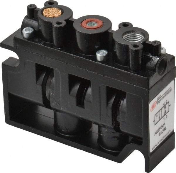 ARO/Ingersoll-Rand - 1/4", 2-Position Alpha Stacking Solenoid Valve - 1.9 CV Rate, 2-7/16" High x 3-1/4" Long - Americas Industrial Supply