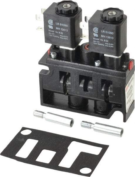 ARO/Ingersoll-Rand - 1/4", 2-Position Alpha Stacking Solenoid Valve - 120 VAC, 1.9 CV Rate, 3-7/8" High x 3-15/32" Long - Americas Industrial Supply