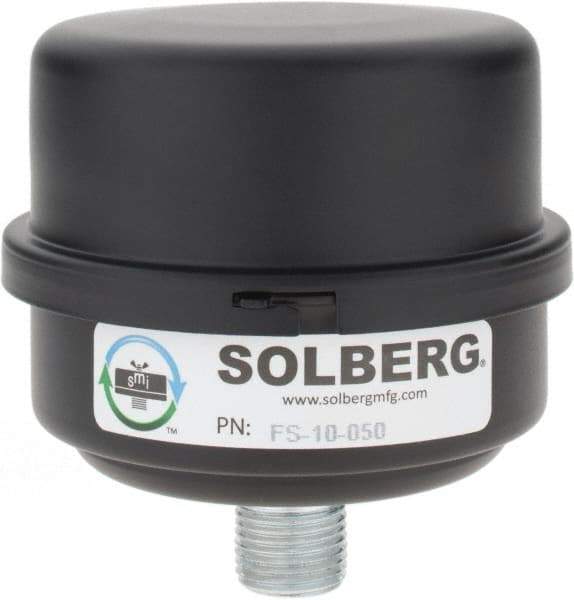 Made in USA - 1/2" Port, 4" High x 4" Wide, FRL Filter - 15 SCFM, 220°F Max - Americas Industrial Supply