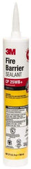 3M - 27 oz Cartridge Red Acrylic & Latex Joint Sealant - -20 to 180°F Operating Temp, 10 min Tack Free Dry Time, Series CP 25WB - Americas Industrial Supply