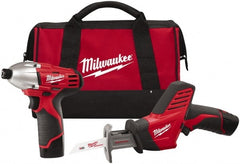 Milwaukee Tool - 12 Volt Cordless Tool Combination Kit - Americas Industrial Supply