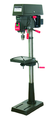 15" HD Floor Model Drill Press; Step Pulley; 16 Speeds; 1/2HP 120/240V Motor; 204lbs. - Americas Industrial Supply