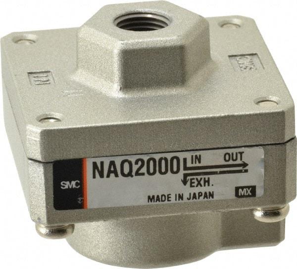 SMC PNEUMATICS - 1/8" NPTF Quick Exhaust Valve - 7 to 150 psi - Americas Industrial Supply