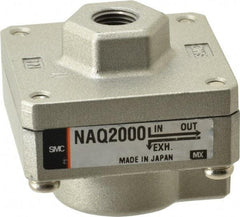 SMC PNEUMATICS - 1/8" NPTF Quick Exhaust Valve - 7 to 150 psi - Americas Industrial Supply