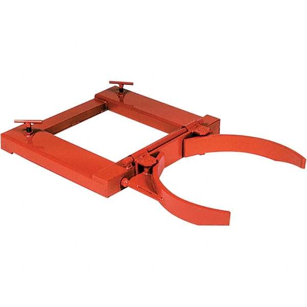 Wesco Industrial Products - 1,500 Lb Load Capacity, 55 Gal Drum Grab - 28" Wide x 4-3/4" High, Steel Wheels - Americas Industrial Supply