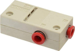 SMC PNEUMATICS - 0.7mm Nozzle High Pressure Vacuum Ejector Valve - 1/4" Tube Outside Diam Supply Port x 1/4" Tube Outside Diam Vacuum Port, 26 psi Pressure, 0.71 CFM Air Consumption & 0.42 CFM Max Suction Flow - Americas Industrial Supply