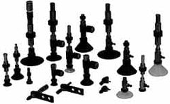 SMC PNEUMATICS - M6x1 Female Port, 13" Pad Diam, Flat, Vertical Vacuum Pad - NBR - Americas Industrial Supply