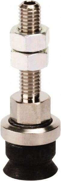 SMC PNEUMATICS - M5x0.8 Male Port, 10" Pad Diam, Flat, Vertical Vacuum Pad - NBR - Americas Industrial Supply