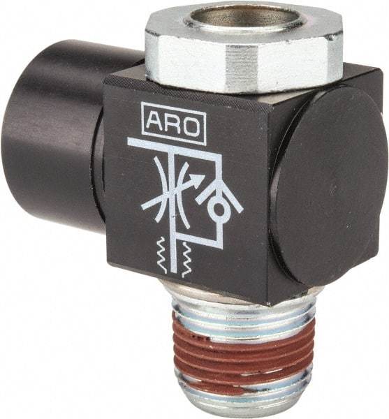 ARO/Ingersoll-Rand - 3/8" NPT Right Angle Flow Control Valve - Americas Industrial Supply
