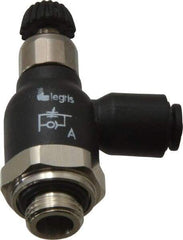 Legris - 4mm Tube OD x 1/8 Male BSPP Compact Meter Out Flow Control Valve - 14.5 to 145 psi, Nylon - Americas Industrial Supply