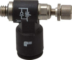 Legris - 10-32 Male NPT x 1/4" Tube OD Miniature Exhaust Valve - Americas Industrial Supply
