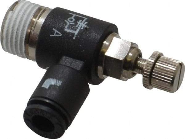 Legris - 1/8 Male NPT x 5/32" Tube OD Miniature Exhaust Valve - Americas Industrial Supply