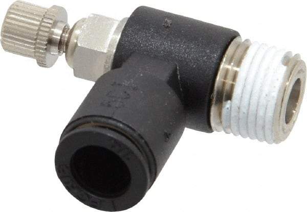Legris - 1/8 Male NPT x 1/4" Tube OD Miniature Exhaust Valve - Americas Industrial Supply