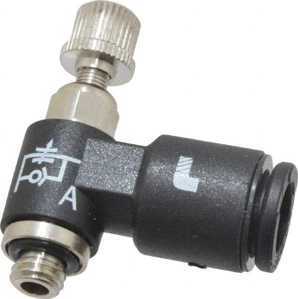 Legris - M5 BSPP x 6mm Tube OD Miniature Exhaust Valve - Americas Industrial Supply