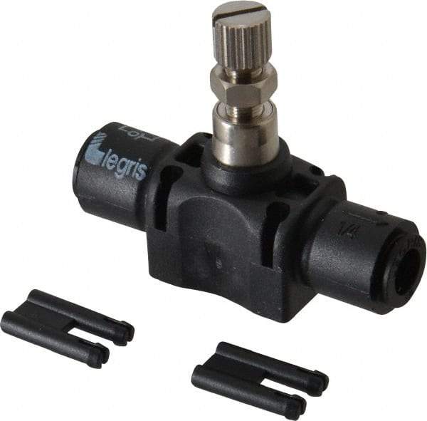 Legris - 1/4" Tube OD Inline Flow Control Valve - Americas Industrial Supply