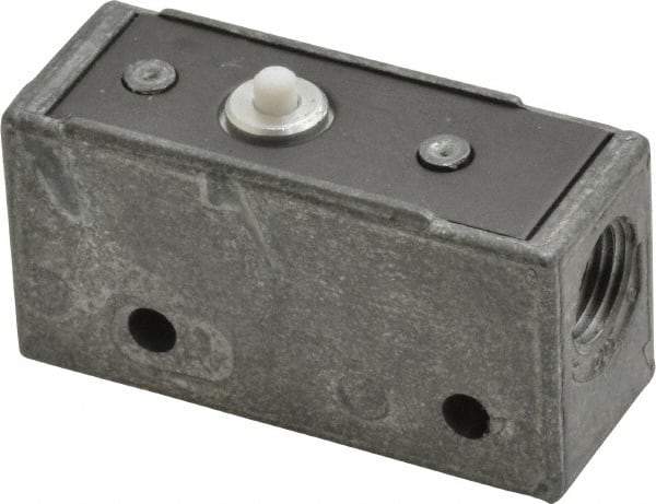 Mead - 3 Way Pilot Air Valve - 1/8" NPT Inlet, Pin Plunger - Americas Industrial Supply