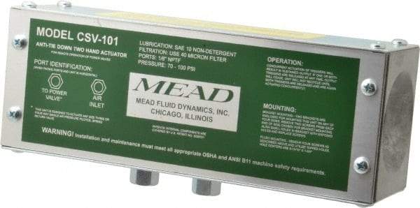 Mead - Standard Air Pilot Two Hand Control Unit - 120 Max psi - Americas Industrial Supply