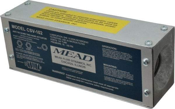 Mead - Standard 4 Way Power Package Two Hand Control Unit - 120 Max psi - Americas Industrial Supply