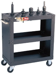Huot - 24 Tool Capacity, HSK63A Taper Size SpeedyScoot CNC Tool Cart - Americas Industrial Supply