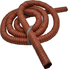 Hi-Tech Duravent - 1-1/2" ID, 16 Hg Vac Rating, 34 psi, Fiberglass Vacuum & Duct Hose - 12' Long, Brick Red, 1-1/2" Bend Radius, -75 to 500°F (Intermittent to 600) - Americas Industrial Supply