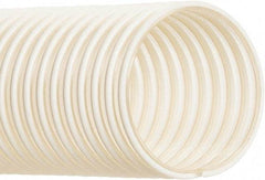 Hi-Tech Duravent - 3" ID, 20 Hg Vac Rating, 19 psi, Polyurethane Vacuum & Duct Hose - 50' Long, Clear with Opaque Helix, 6" Bend Radius, -20 to 180°F - Americas Industrial Supply