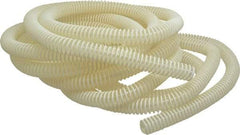 Hi-Tech Duravent - 3/4" ID, 30 Hg Vac Rating, 40 psi, Polyurethane Vacuum & Duct Hose - 25' Long, Clear with Opaque Helix, 2-1/4" Bend Radius, -20 to 180°F - Americas Industrial Supply