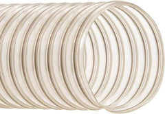 Hi-Tech Duravent - 3" ID, 30 Hg Vac Rating, 12 psi, Polyurethane Vacuum & Duct Hose - 50' Long, Clear, 1-3/4" Bend Radius, -20 to 180°F - Americas Industrial Supply