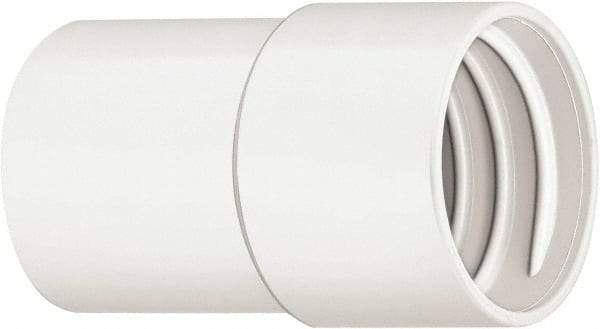 Hi-Tech Duravent - 1-1/2" Screw-On Hose Cuff - PVC, White - Americas Industrial Supply