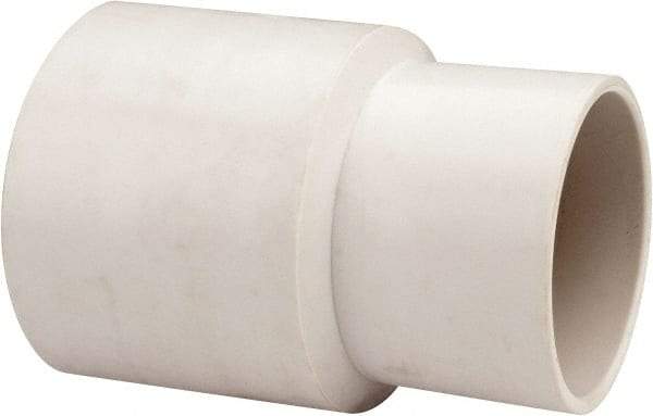 Hi-Tech Duravent - 1-3/4" Screw-On Hose Cuff - PVC, White - Americas Industrial Supply