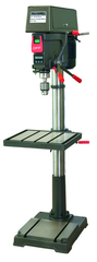 20" HD Floor Model Drill Press; Step Pulley; 16 Speeds; 1.5HP 115/230V Motor - Americas Industrial Supply