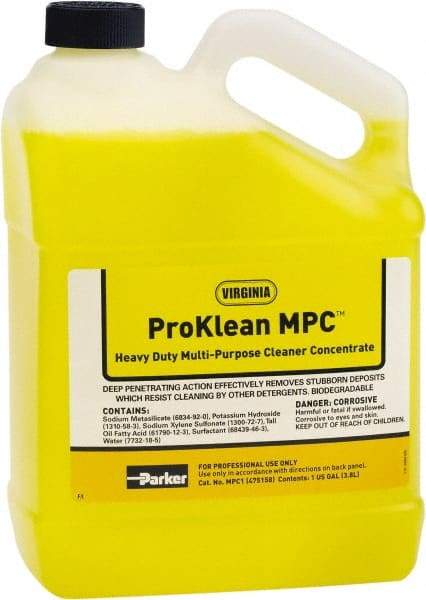 Parker - 1 Gal HVAC Coil Cleaner - For Electronic Air Cleaners, Permanent Air Filters, Evaporator & Condenser Coils - Americas Industrial Supply