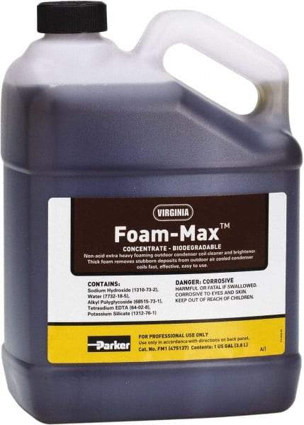 Parker - 1 Gal HVAC Coil Cleaner - For Extra Tough Cleaning Jobs - Americas Industrial Supply