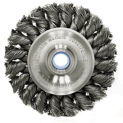 ‎3″ Standard Twist Knot Wire Wheel, .020″ Steel Fill, 1/2″-3/8″ Arbor Hole - Americas Industrial Supply