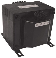 Sola/Hevi-Duty - 1 Phase, 0.5 kVA, Control Transformer - 2 Input, 1 Output Winding, 50/60 Hz, 6.93 Inch Deep x 5.56 Inch High, 131°F Temp Rise - Americas Industrial Supply