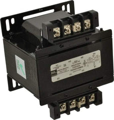 Sola/Hevi-Duty - 1 Phase, 1/4 kVA, Control Transformer - 2 Input, 1 Output Winding, 60, 50/60 at 220 V x 440 V, 50/60 at 230 V x 460 V Hz, 5.21 Inch Deep x 3.89 Inch High, 131°F Temp Rise - Americas Industrial Supply