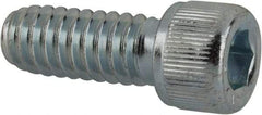Value Collection - 1/4-20 UNC Hex Socket Drive, Socket Cap Screw - Alloy Steel, Zinc-Plated Finish, Fully Threaded, 5/8" Length Under Head - Americas Industrial Supply