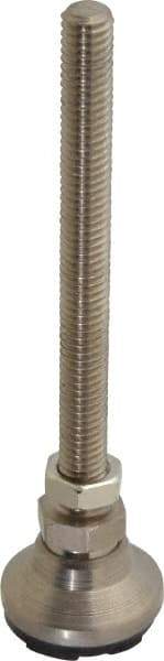 Gibraltar - 3/8-16 Bolt Thread, Studded Pivotal Stud Mount Leveling Pad & Mount - 3,750 Max Lb Capacity, 1-1/4" Base Diam - Americas Industrial Supply