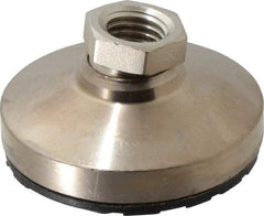 Gibraltar - 5550 Lb Capacity, 3/4-10 Thread, 1-1/2" OAL, Steel Stud, Tapped Pivotal Socket Mount Leveling Pad - 3" Base Diam, Steel Pad, 1-1/16" Hex - Americas Industrial Supply